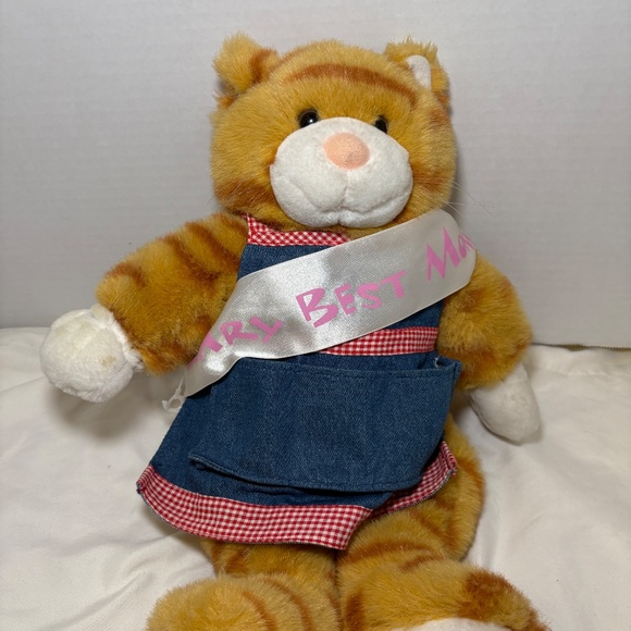 Build A Bear Workshop Orange Tabby Cat Plush w/Mothers Day Special Edition RARE - Picture 2 of 12